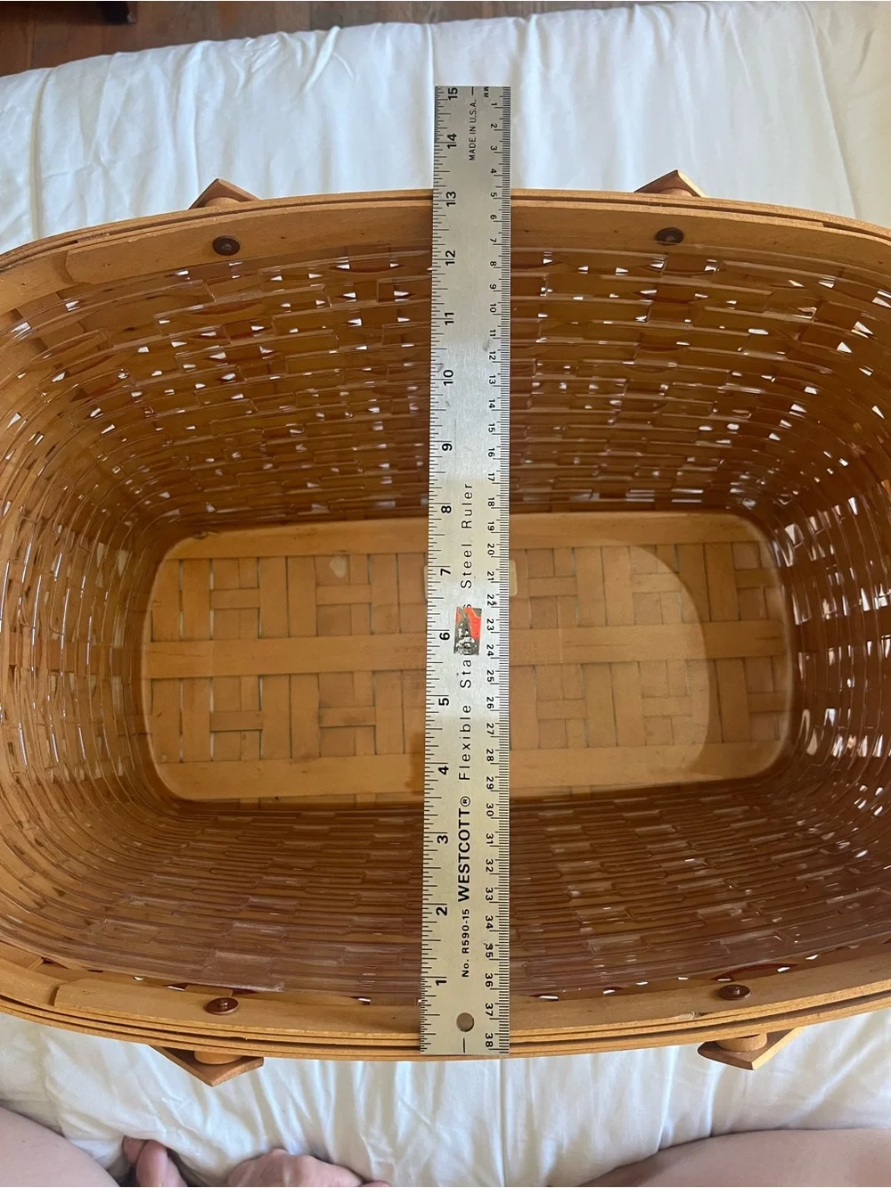 Longaberger 1998 Collectors Club 25th Anniversary Flag Basket - Large